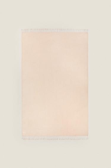 Zara XL CHENILLE BLANKET - Light beige - Image 0
