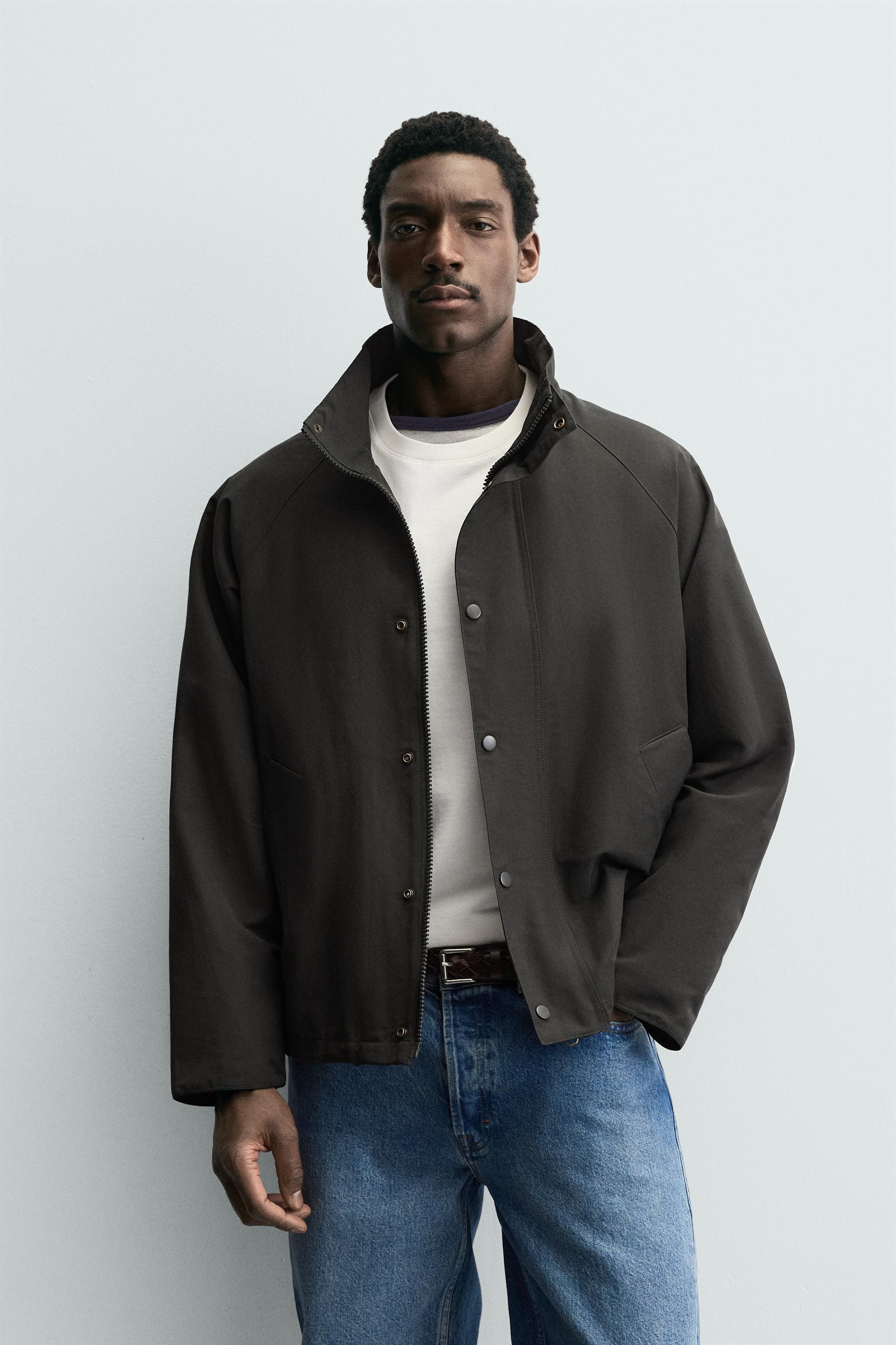 COTTON BLEND TECHNICAL JACKET