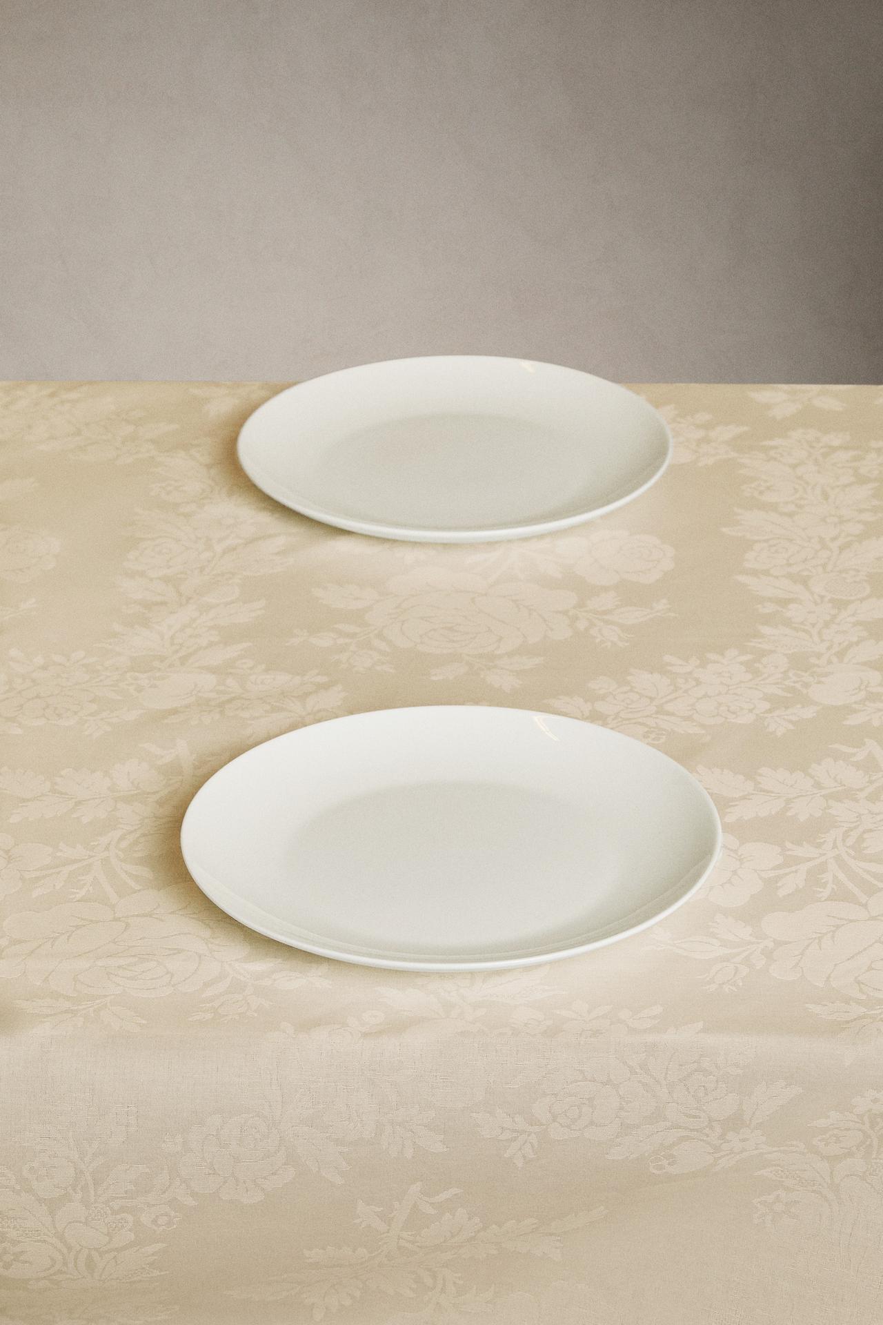 JACQUARD TABLECLOTH WITH ROSES — Cava