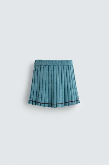 KNITTED PLEATED SKIRT HARRY LAMBERT FOR ZARA X DISNEY - Blue by Zara - Image 1
