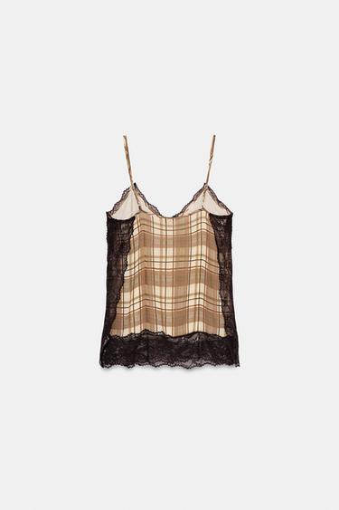 CHECK CAMISOLE TOP - Multicoloured by Zara - Image 8