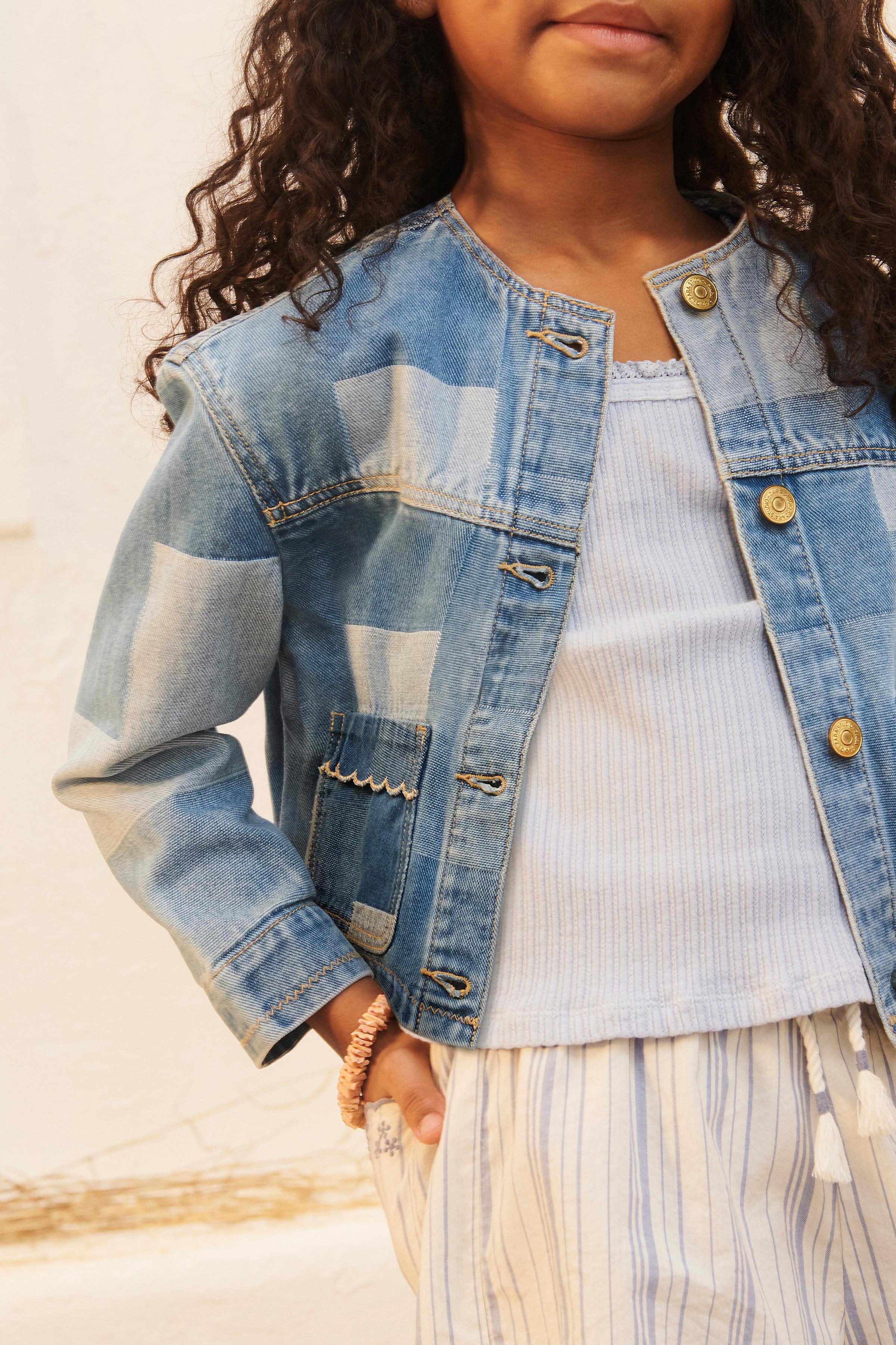 Mii　Polo　RALPH LAUREN　パッチワーク　デニムジャケット POLO RALPH LAUREN Embroidered Patch Denim Trucker Jacket in