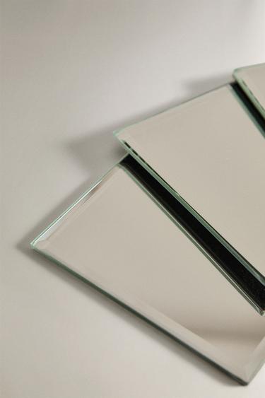LOT DESSOUS DE VERRE MIROIR (LOT DE 4) - Argent de Zara - Image 2