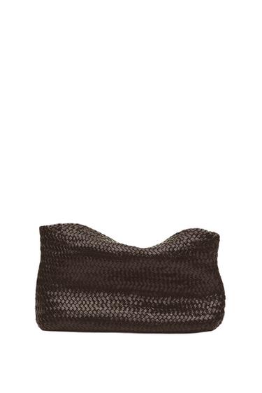 Zara Braided nappa leather bag - Brown