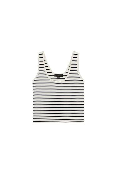 STRIPED KNIT TOP