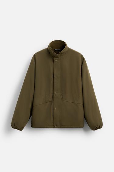 CAZADORA TÉCNICA COMBINADO - Khaki claro de Zara