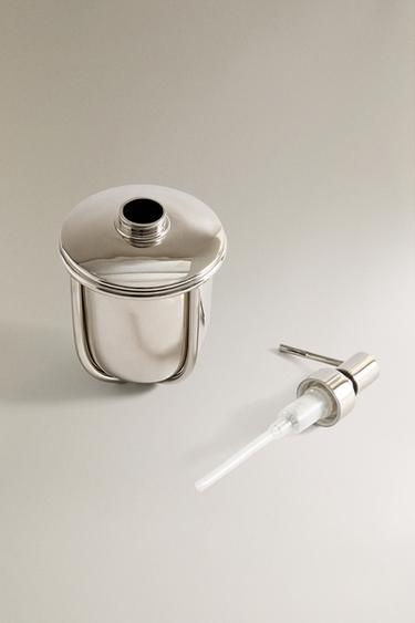 SHINY METAL SOAP DISPENSER - Silver by Zara - Image 3