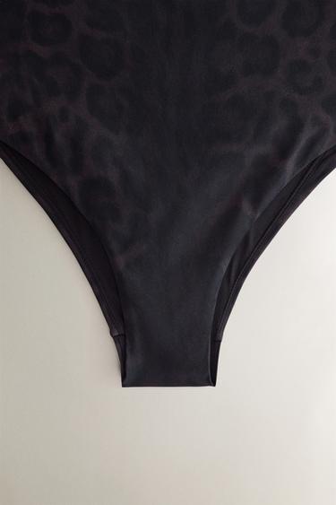 ANIMAL PRINT BEACH SWIMSUIT - Brown by Zara - Image 2