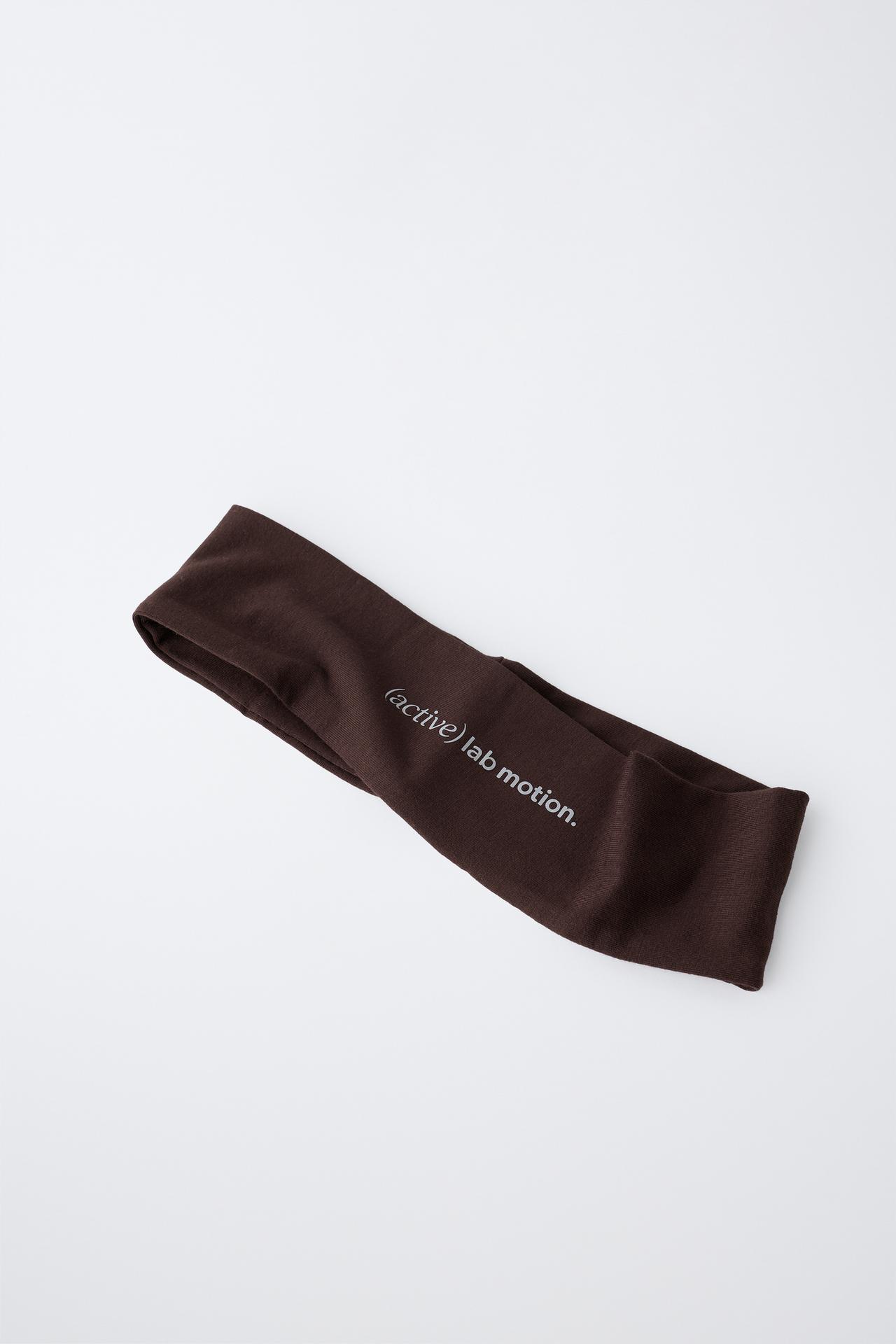 2-PACK SPORTY ELASTIC HEADBANDS — Brown / Green