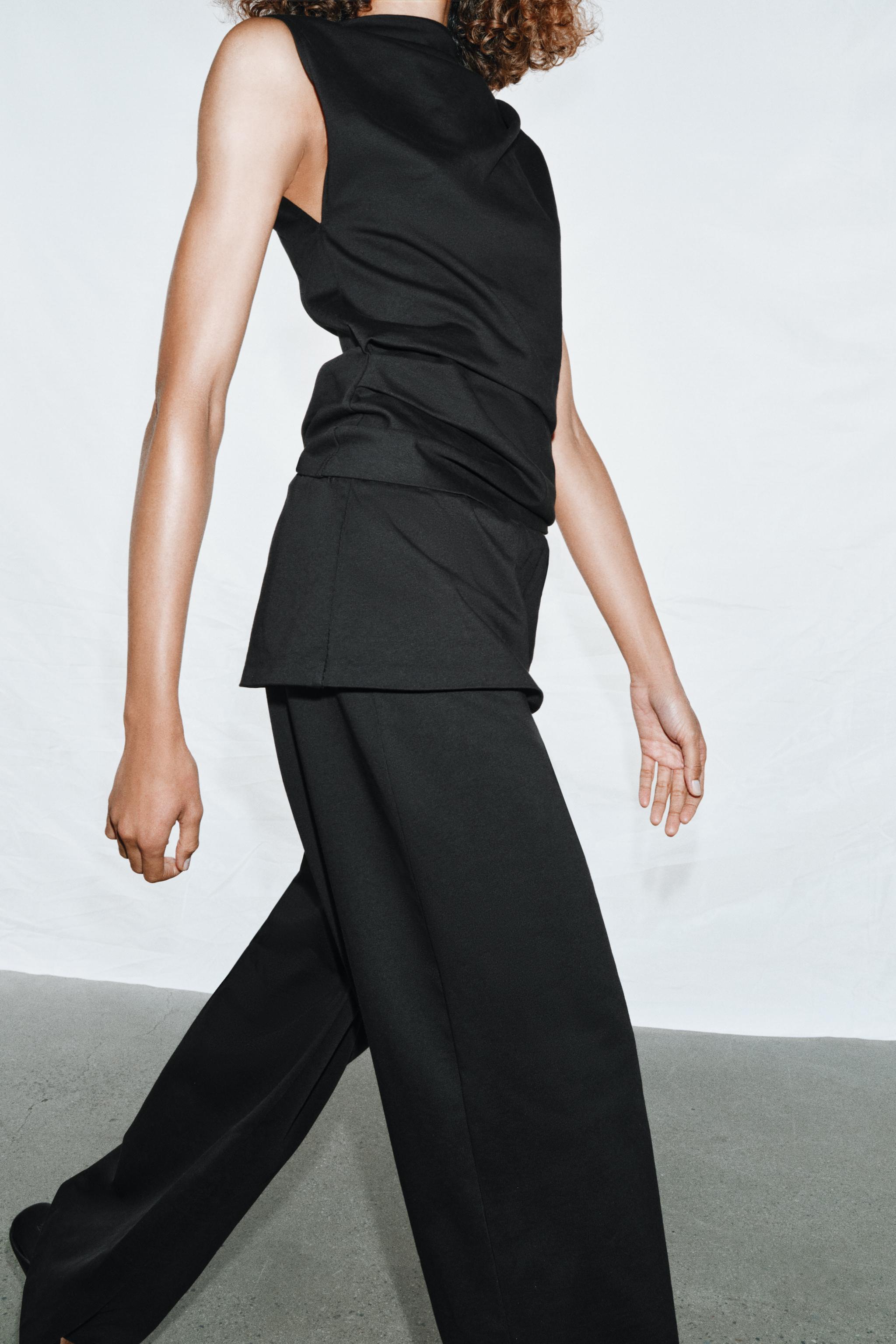 DRAPED COTTON TOP