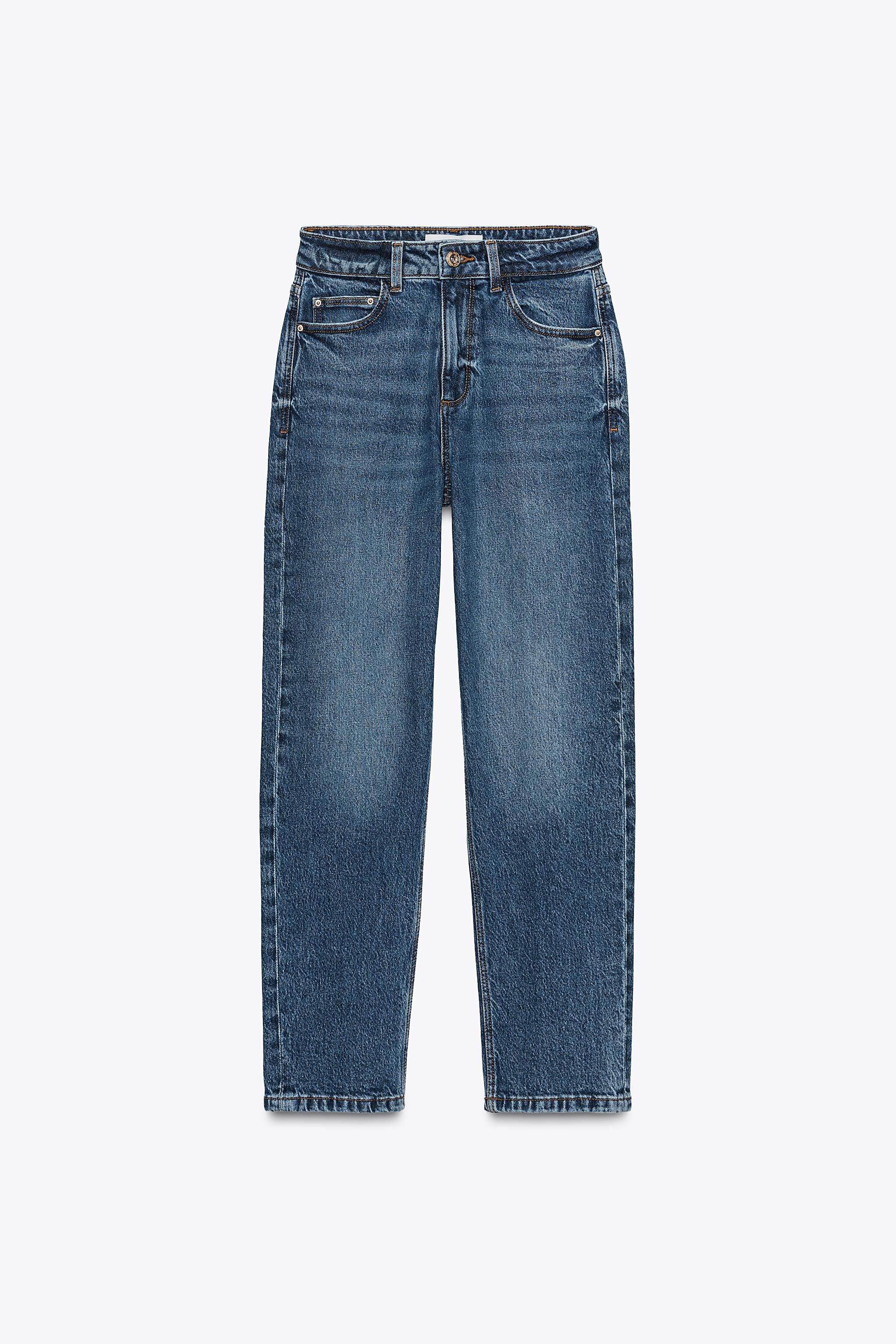 Z.01 HIGH WAIST COMFORT MOM FIT JEANS - Light blue | ZARA