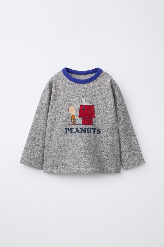 Zara SNOOPY PEANUTS™ GRAPHIC T-SHIRT - Gray marl - Image 0