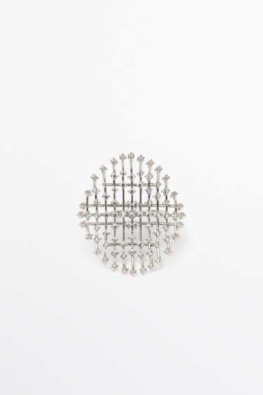 Anillo panorámico brillos - Plata de Zara - Imagen 0