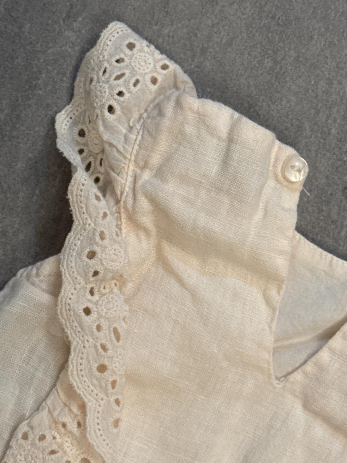 CAMISA LINO COMBINADA PUNTILLA - Image 4