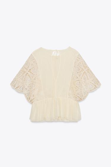 EMBROIDERED TOP - Vanilla by Zara - Image 6