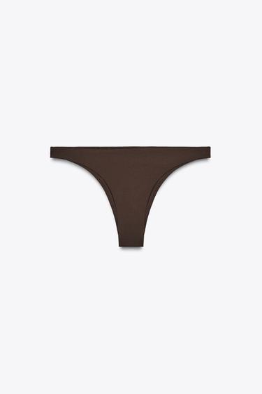 BIKINIHOSE - Braun von Zara