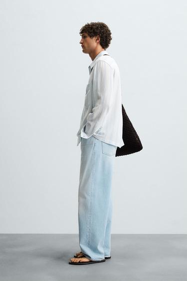 CHEMISE STRUCTURÉE À RAYURES - rayures de Zara - Image 3