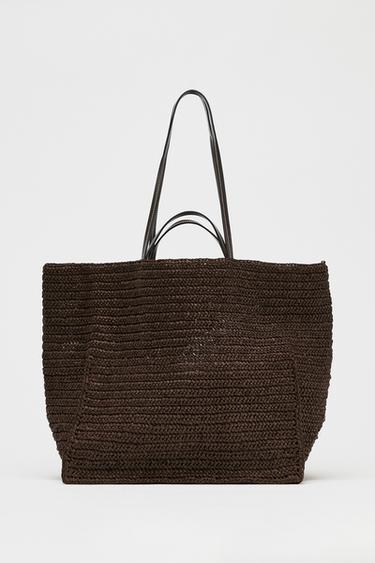 BRAIDED MAXI SHOPPER - Brown by Zara - Image 0