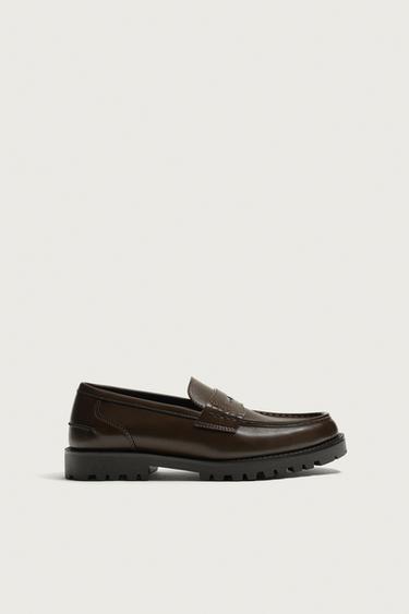PENNY TRACK LOAFERS - Brown by Zara