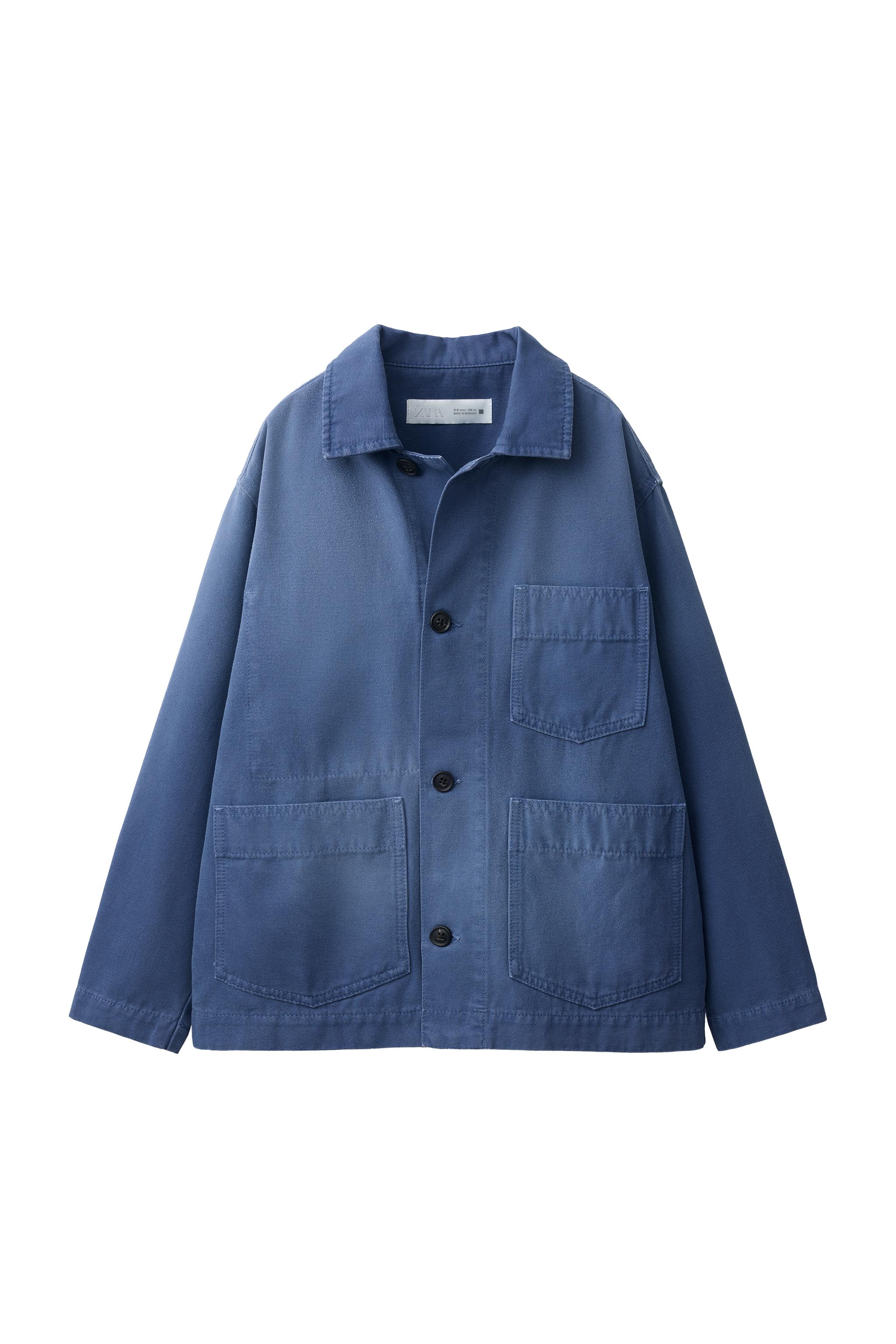 WASHED EFFECT OVERSHIRT - Blue | ZARA United States