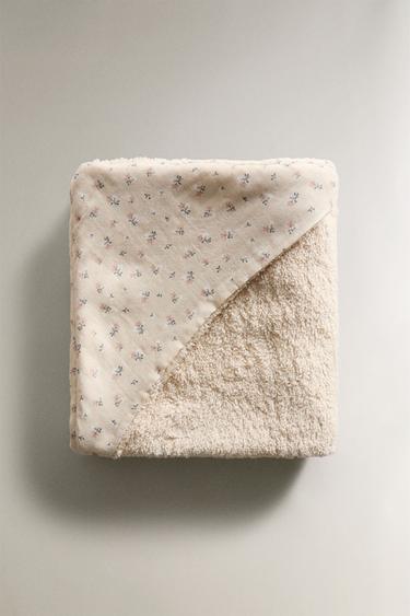 TULIP HOODED BABY BATH TOWEL - Light pink by Zara - Image 2