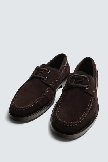 ZAPATO NAÚTICO SERRAJE LIMITED EDITION - Marrón de Zara