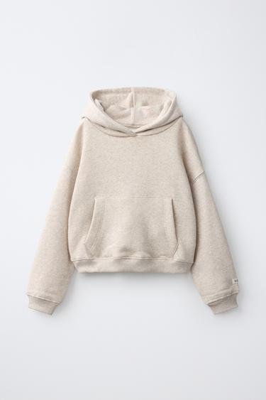 LABEL HOODIE - Sand / Marl by Zara