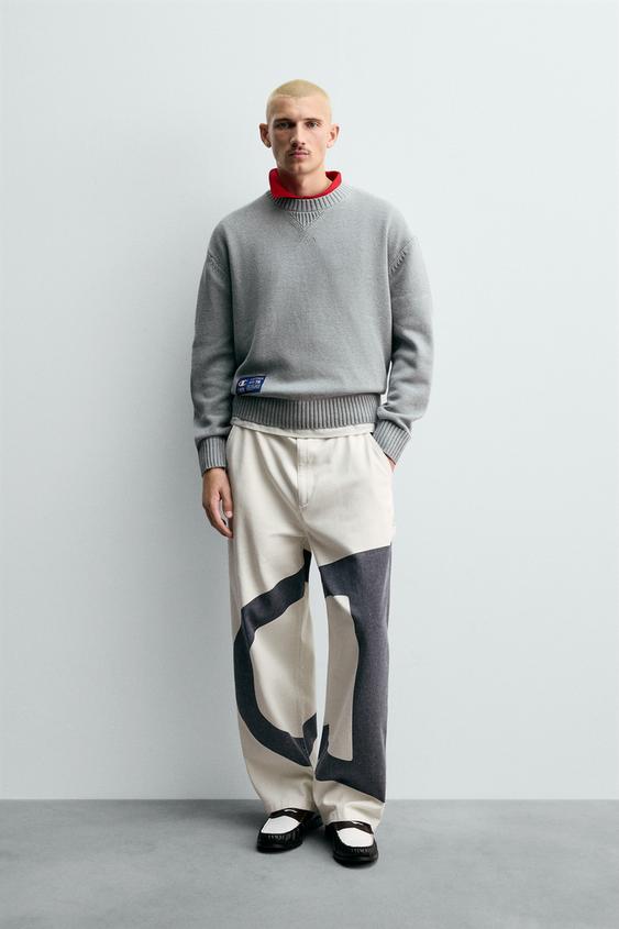 CHAMPION ® X ZARA CONTRAST LOGO PANTS