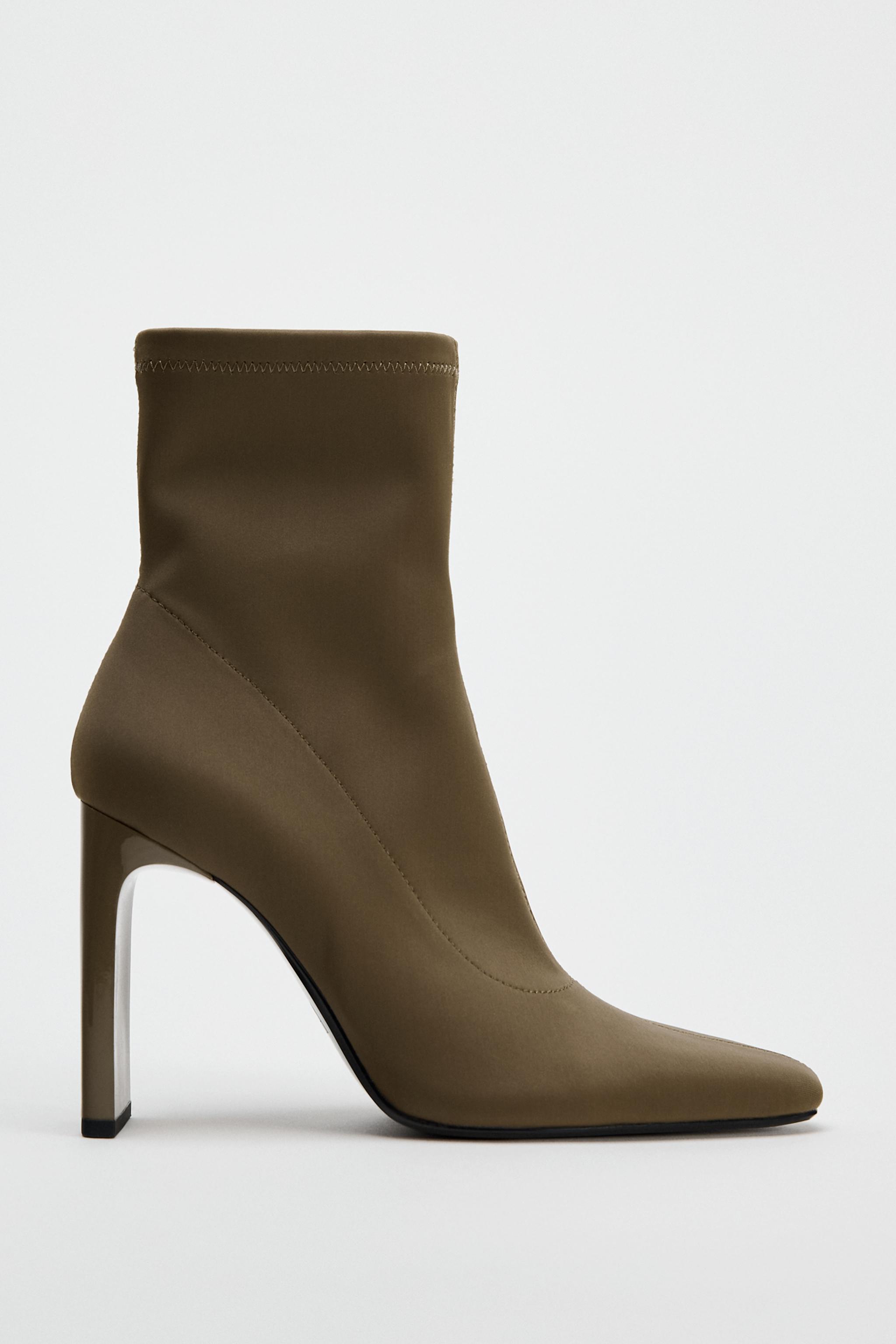 Bottes tissu elastique pour femme ZARA France