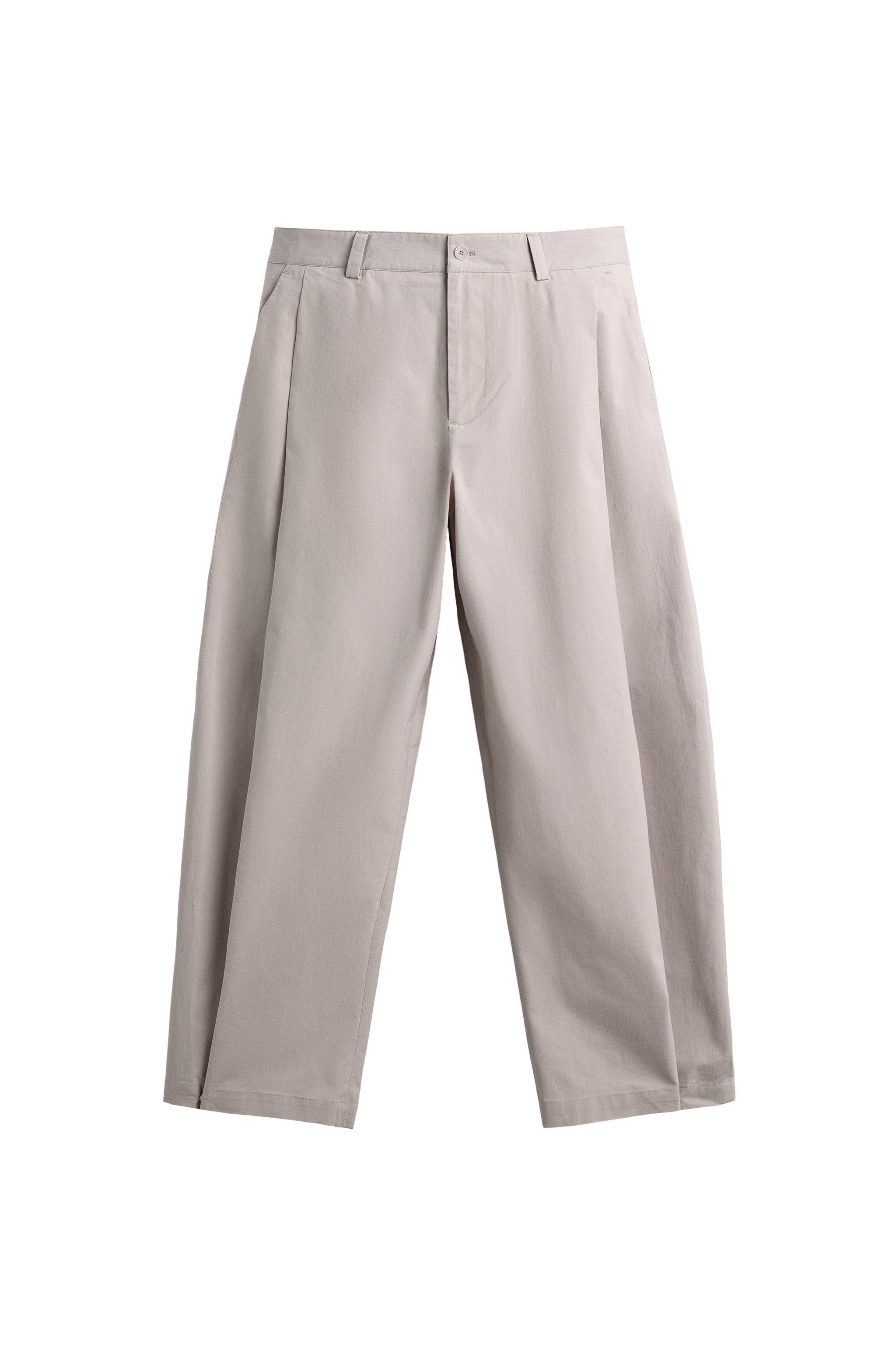 PİLİLİ POPLİN STRAIGHT FIT PANTOLON