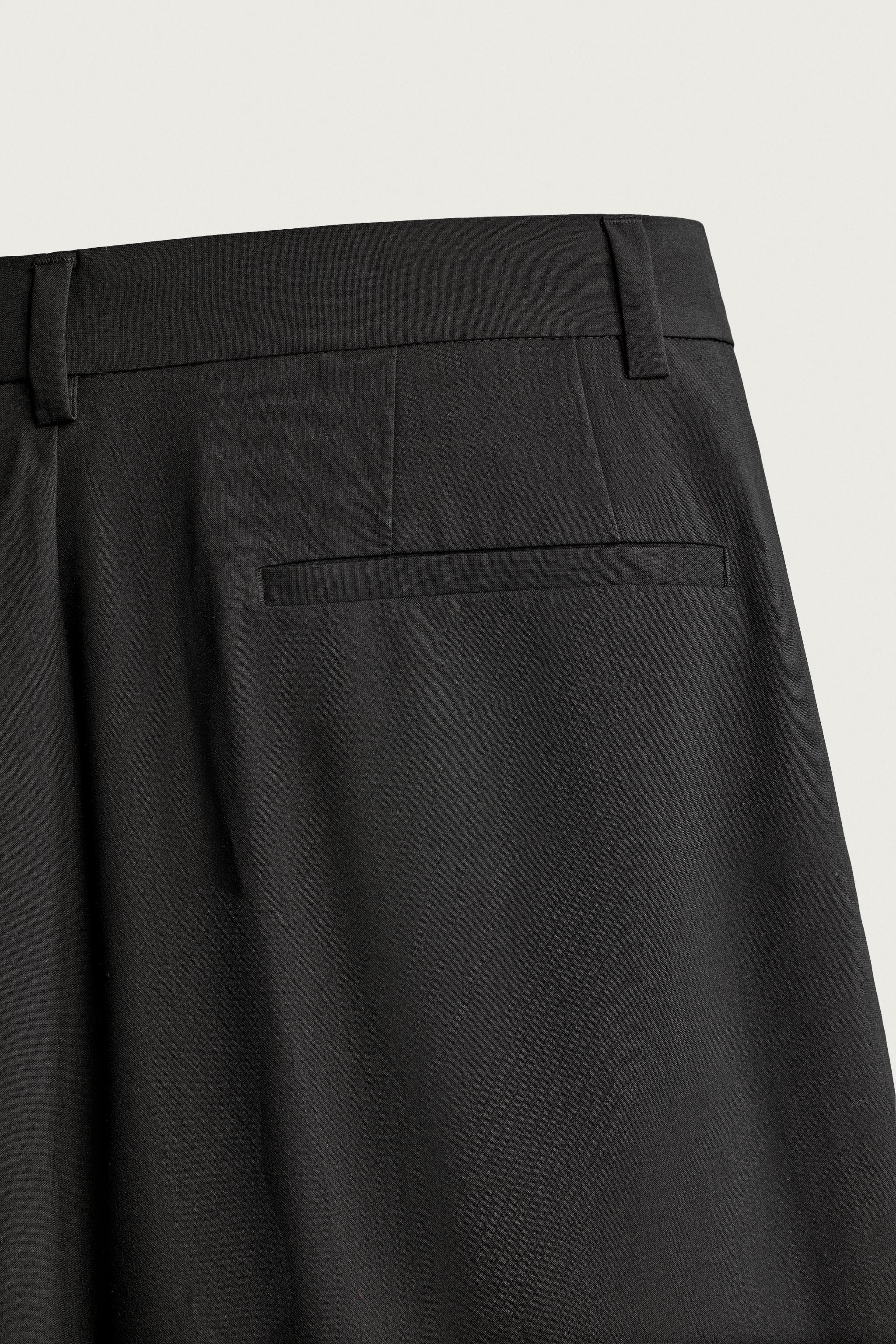 RELAXED-FIT PLEATED PANTS
