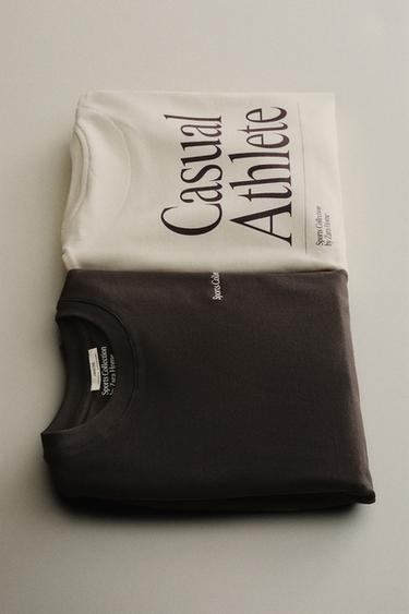 COTTON SPORTS SWEATSHIRT - Brown by Zara