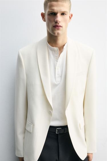 VESTE DE SMOKING - Écru de Zara - Image 4