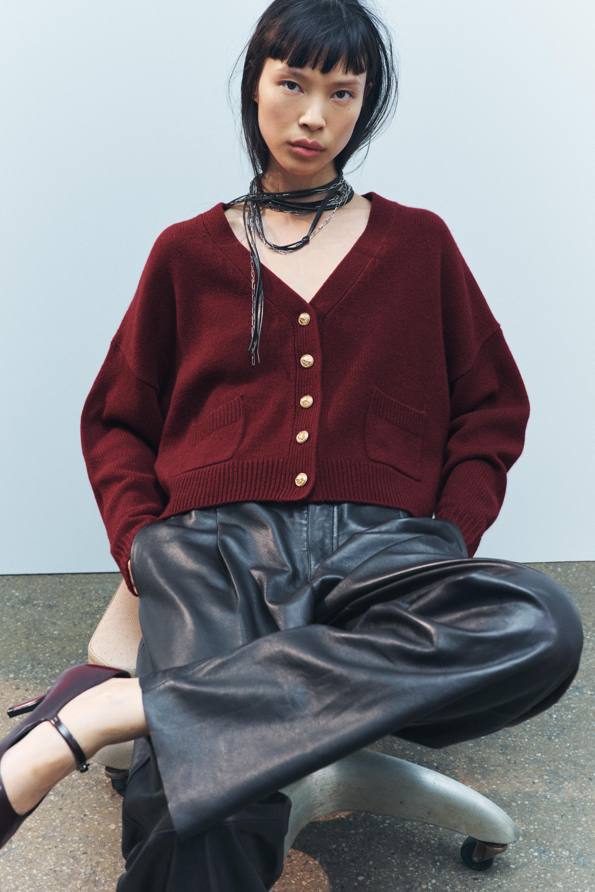 GILET 100% LAINE BOUTON DORÉ