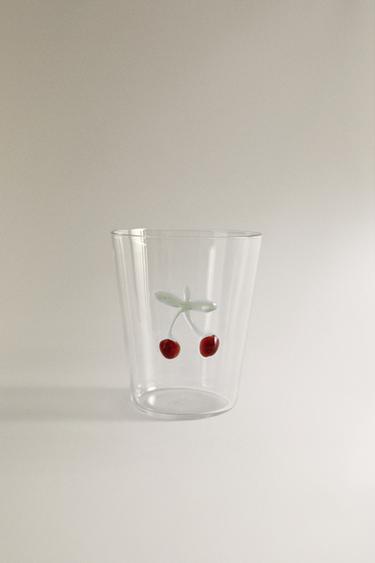 BOROSILICATE FRUIT TUMBLER - Red by Zara
