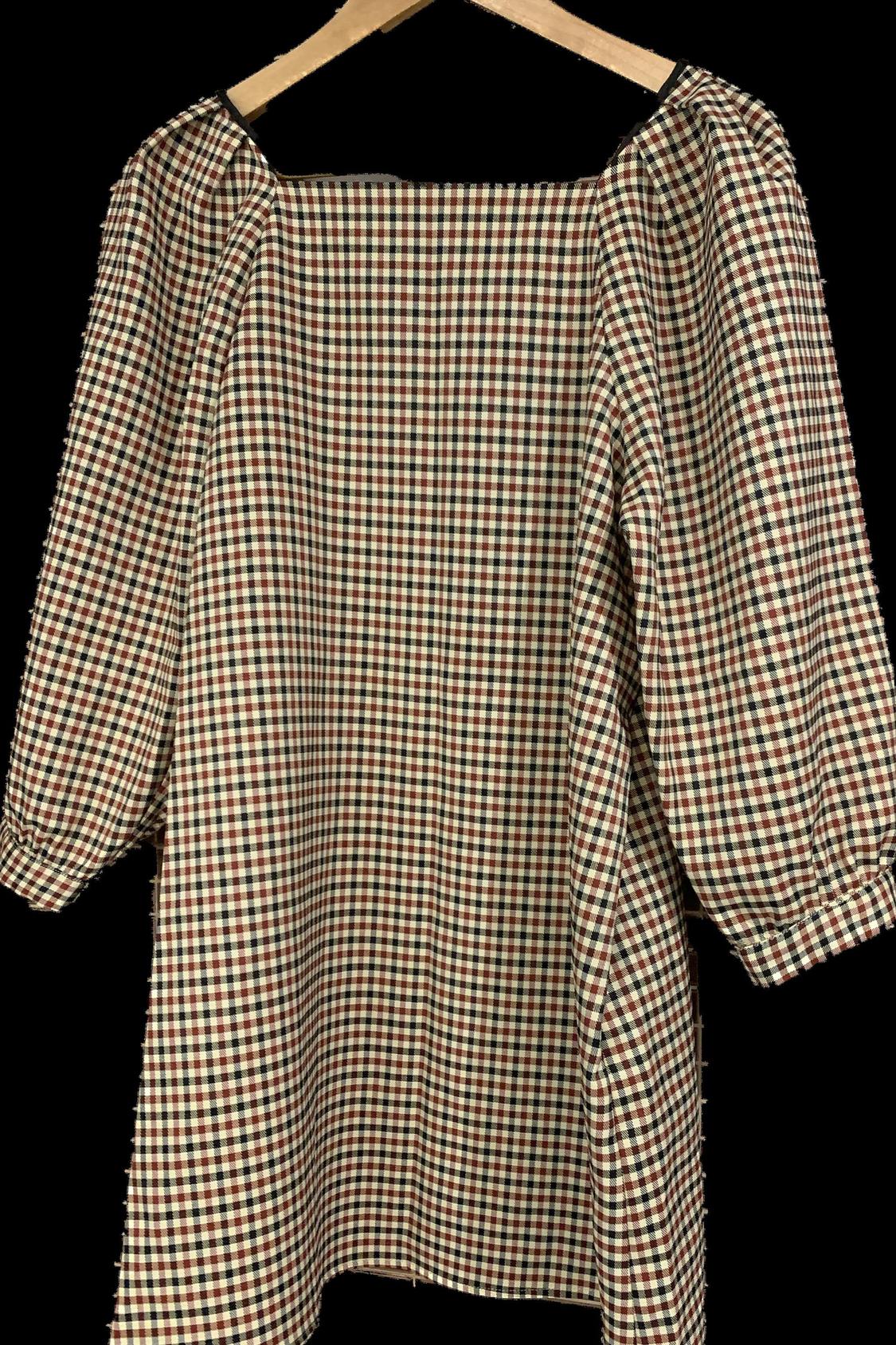 CHECK MINI DRESS - Image 3