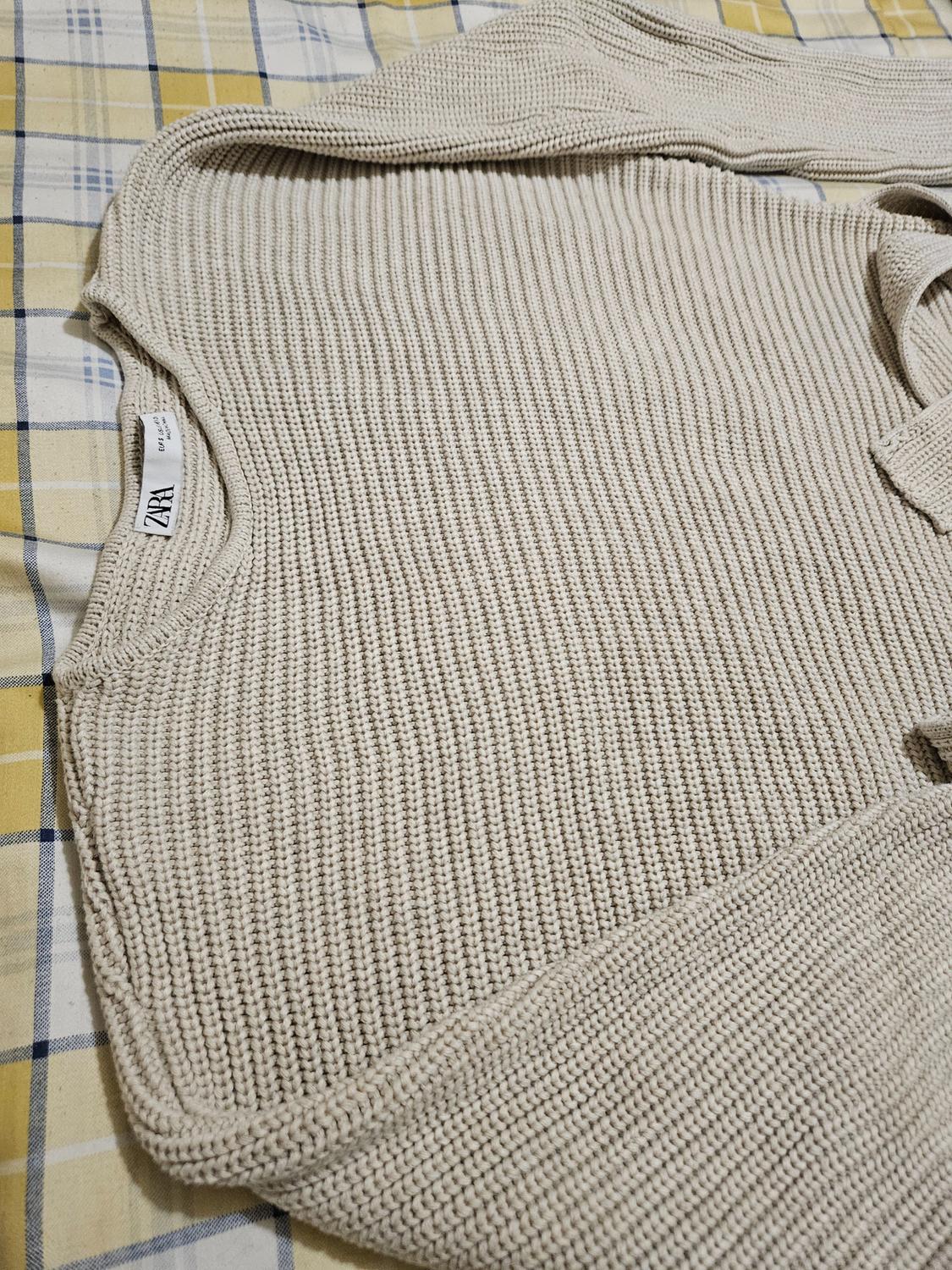 PLAIN KNIT SWEATER WITH TIE - Image 6