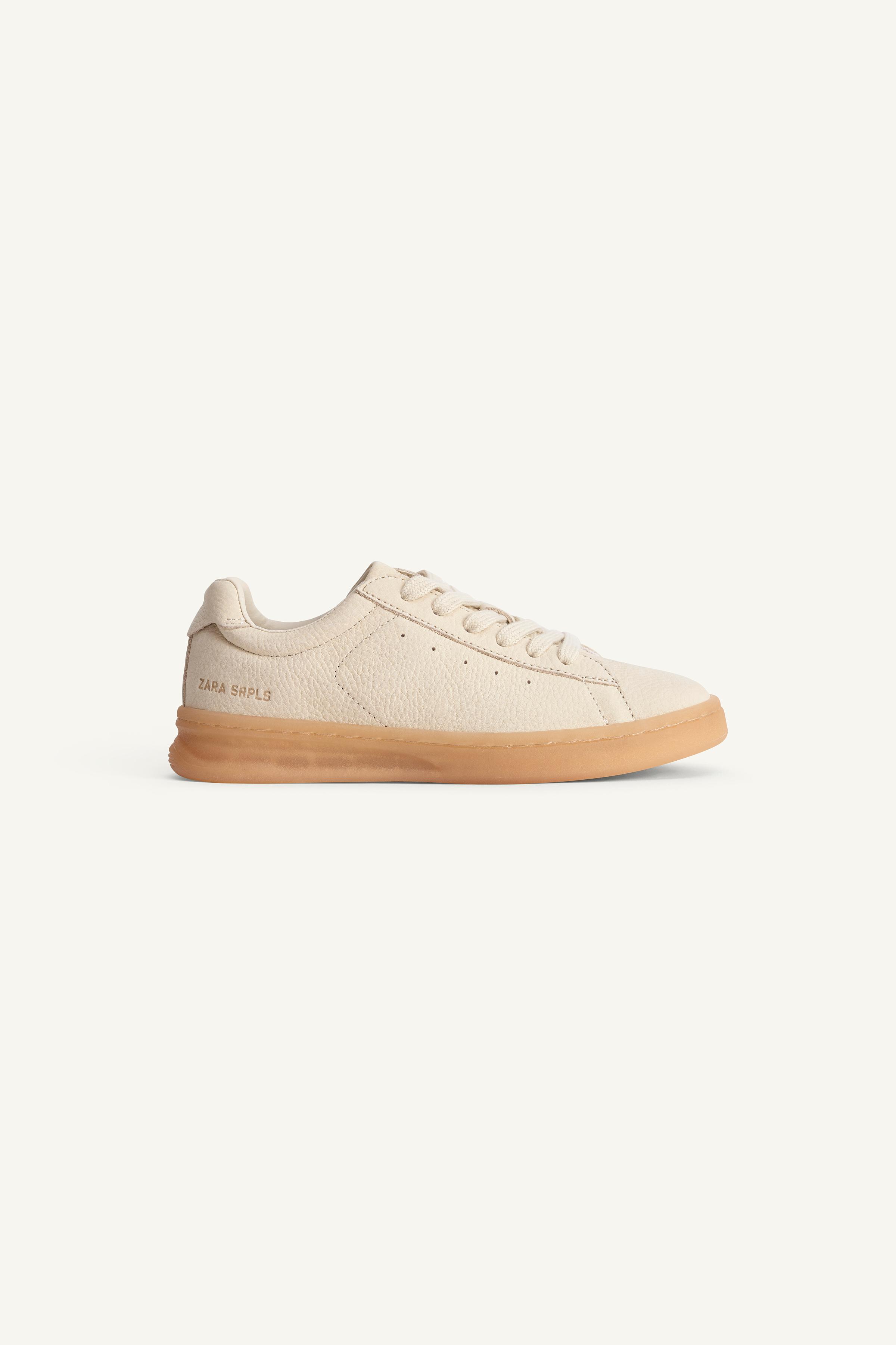 スニーカー ZARA SRPLS LTHR SNKRS 14 2291/520 ZARA】LTHR SNKRS 14 レースアップスニーカー 2291/520/120