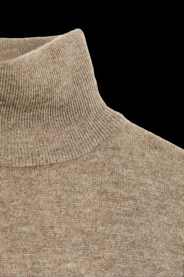JERSEY 100% LANA EXTRA SUAVE - Marrón / Topo de Zara