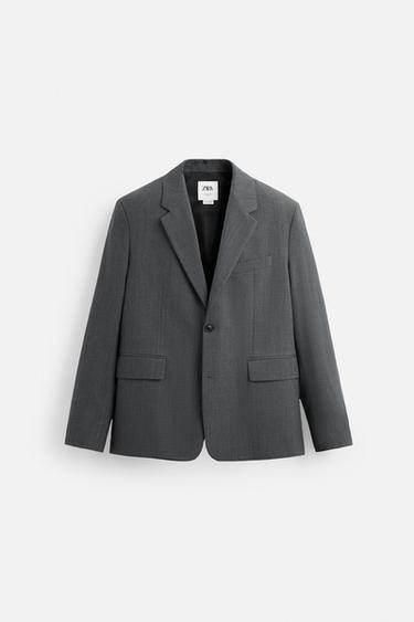 LIMITED EDITION SUIT BLAZER - Grey by Zara - Image 0