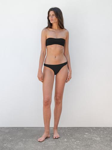 Zara Bikini bottoms co-ord bandeau - Black - Image 0