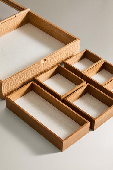 WOODEN JEWELLERY BOX - Brown by Zara - Image 3
