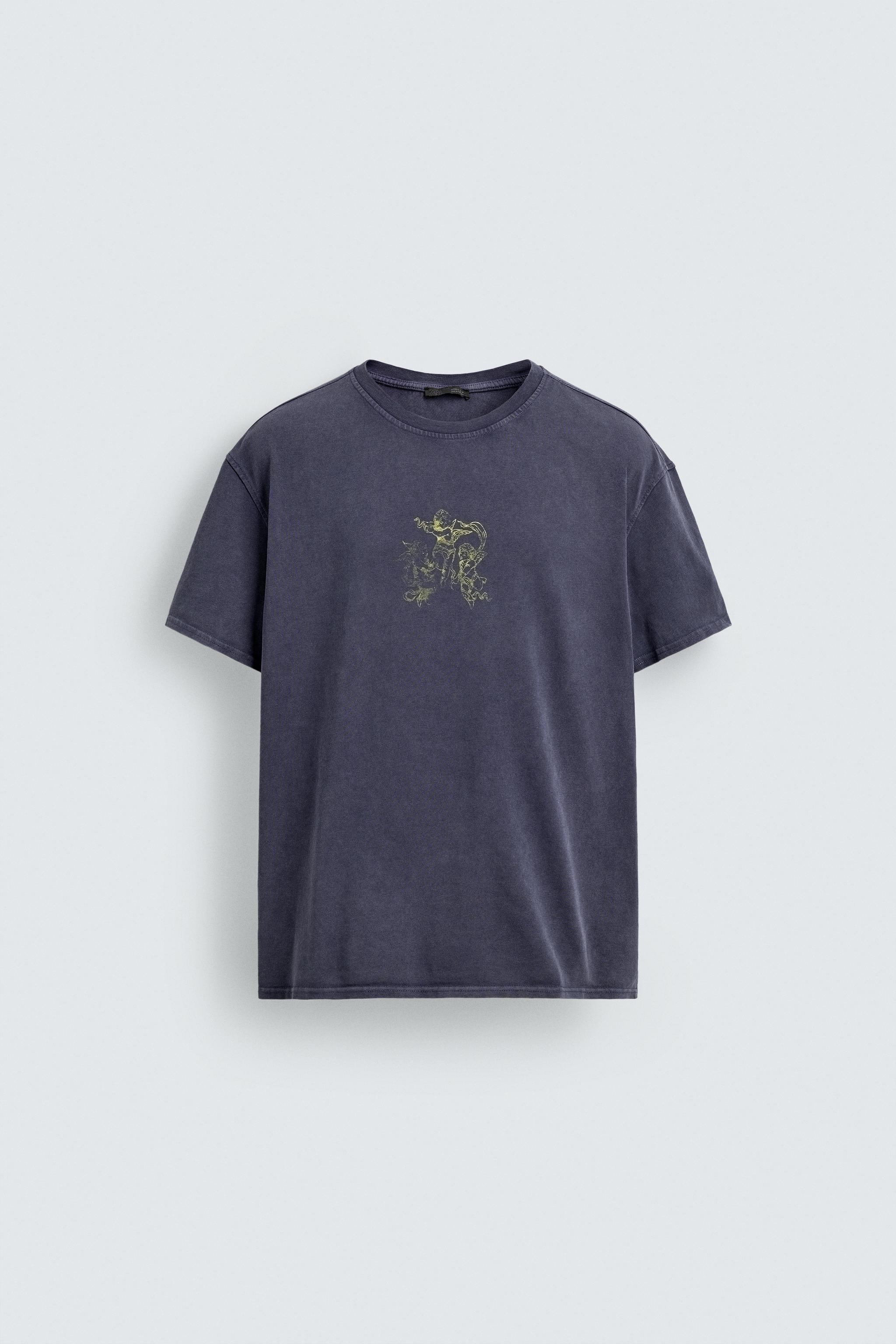 WASHED PRINT T-SHIRT
