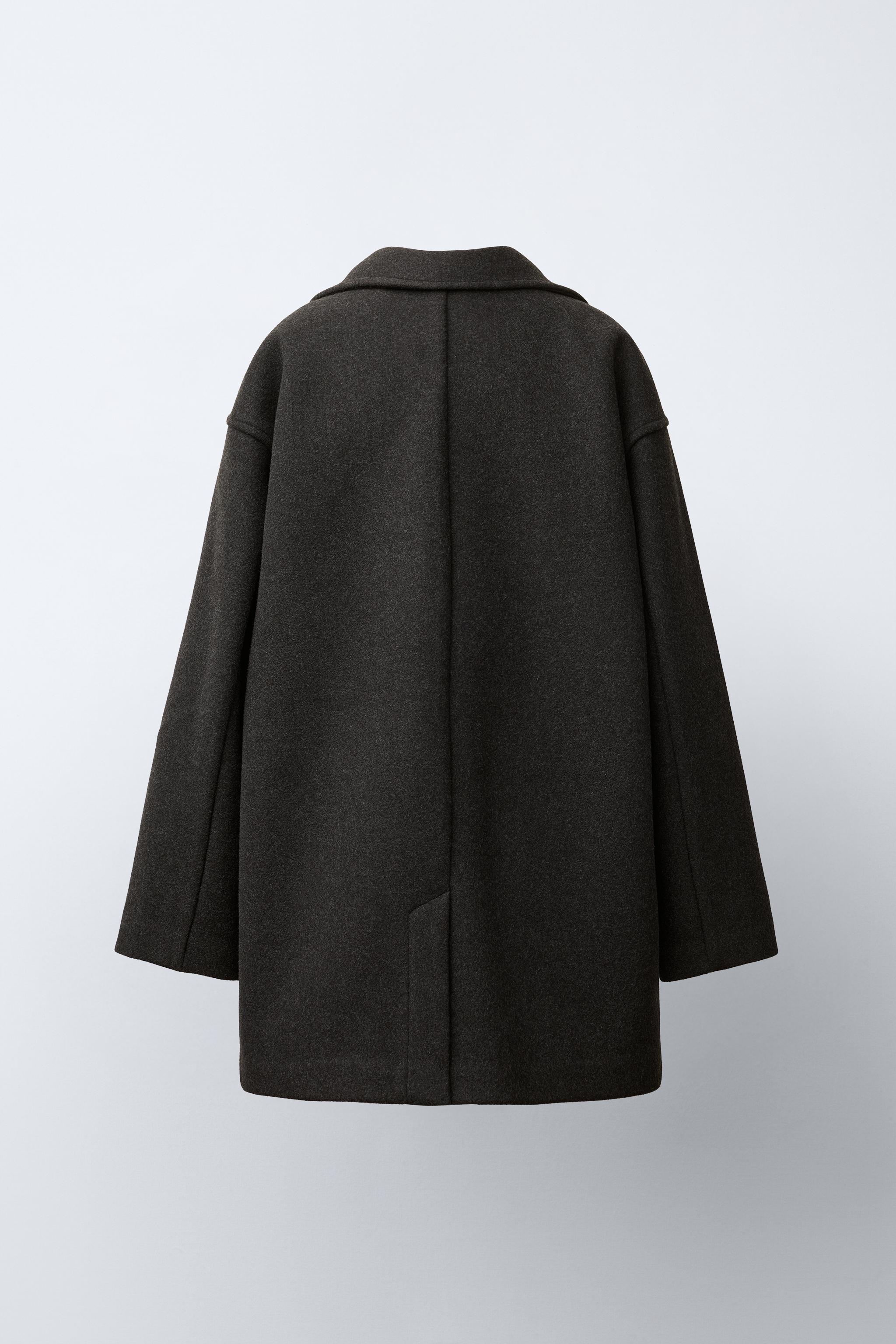 ロング丈ウールコート - カーボングレー | ZARA Japan / 日本