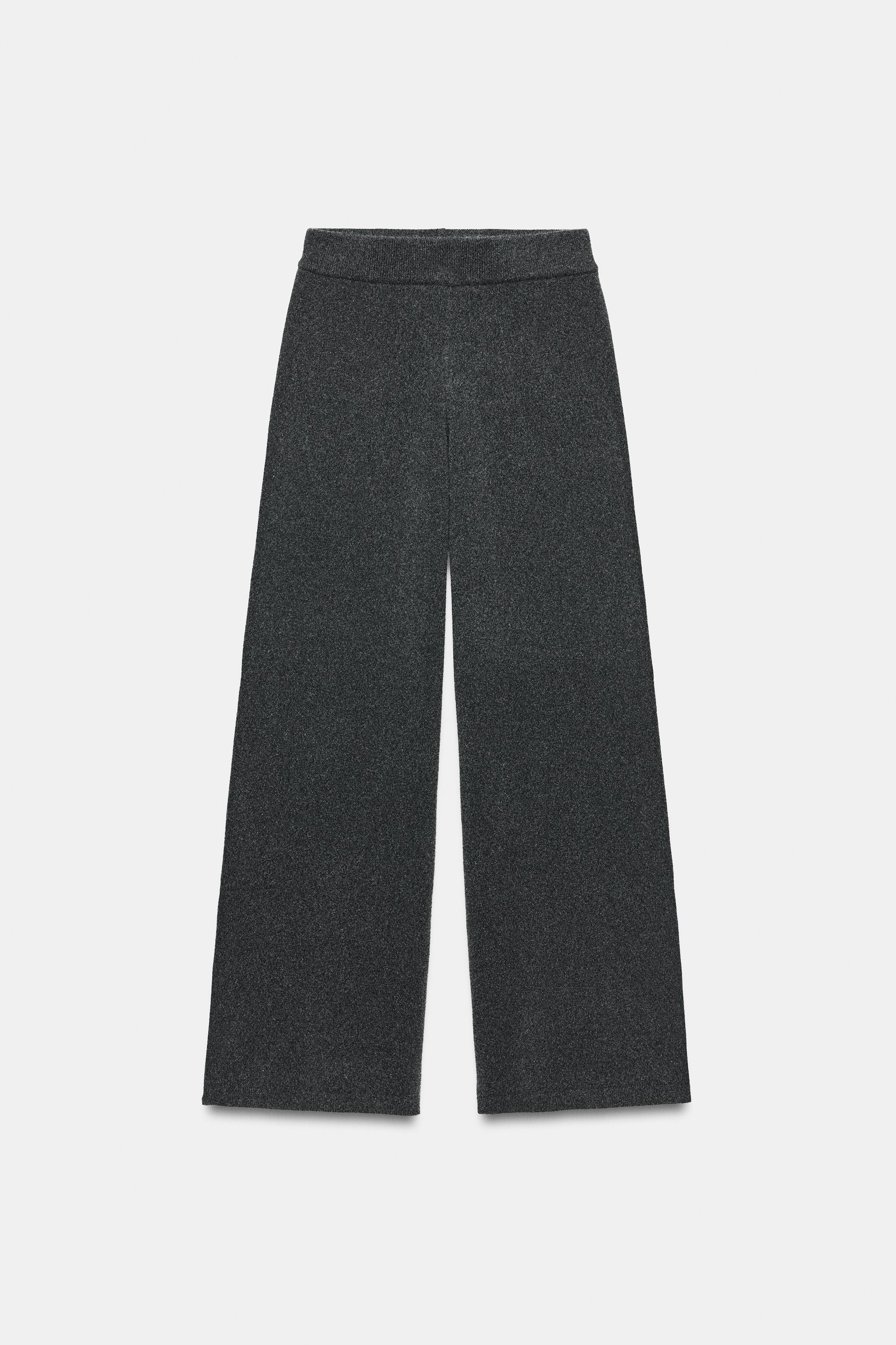 KNIT WIDE-LEG PANTS