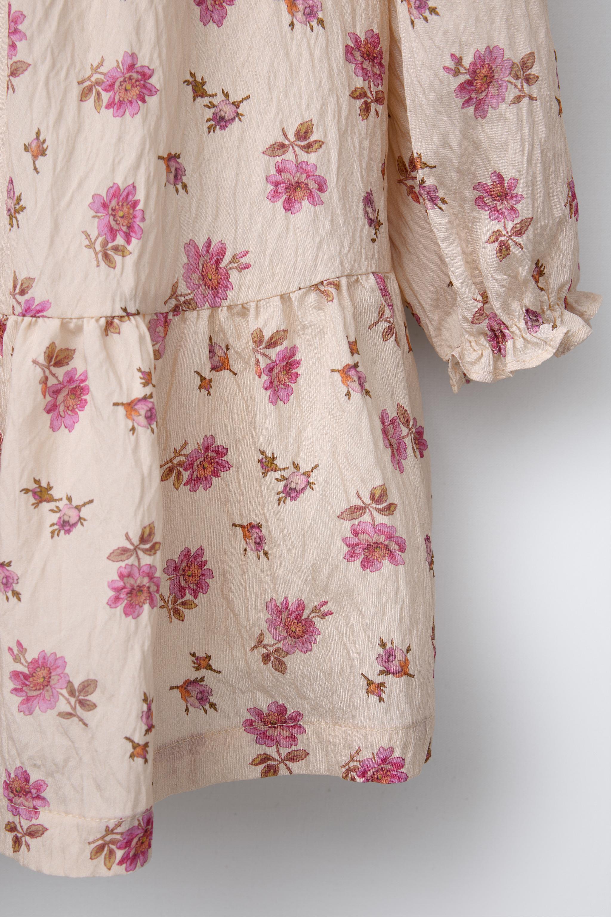 FLORAL DRESS - Ecru | ZARA United States