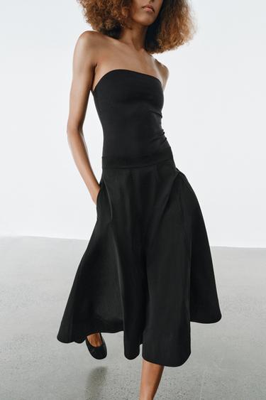 BANDEAU BODYSUIT - Black by Zara