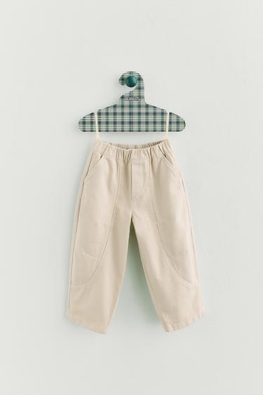 SOFT BALLOON TROUSERS - Brown by Zara