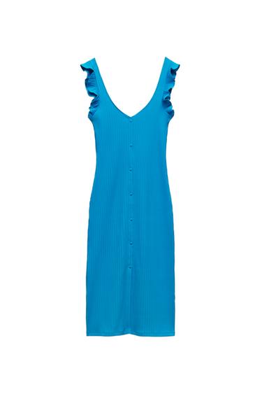 VESTIDO RIB BOTONES