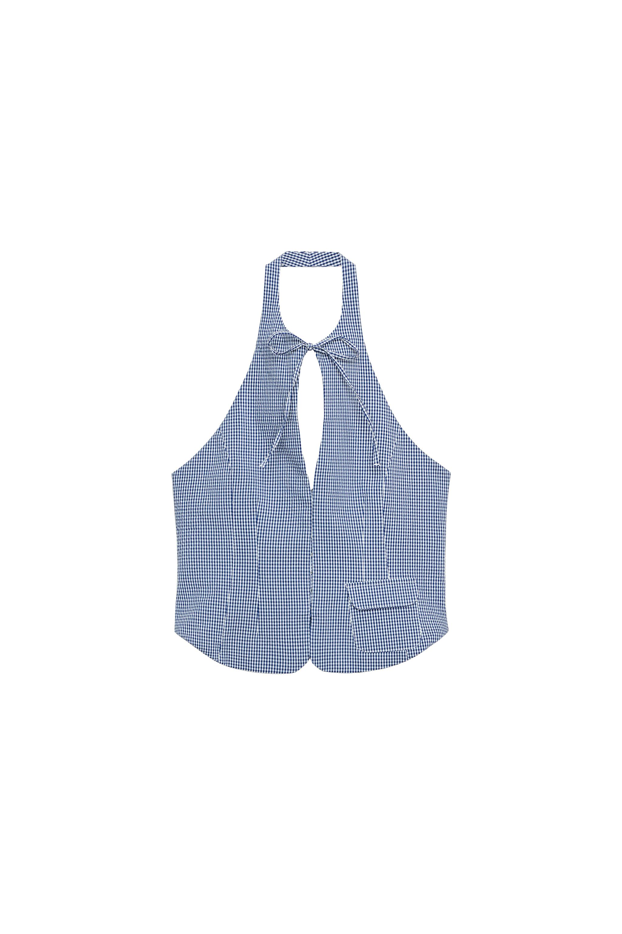 トップス Halterneck Checkjacquard Tops 02010700043-f1.jpg?ts=